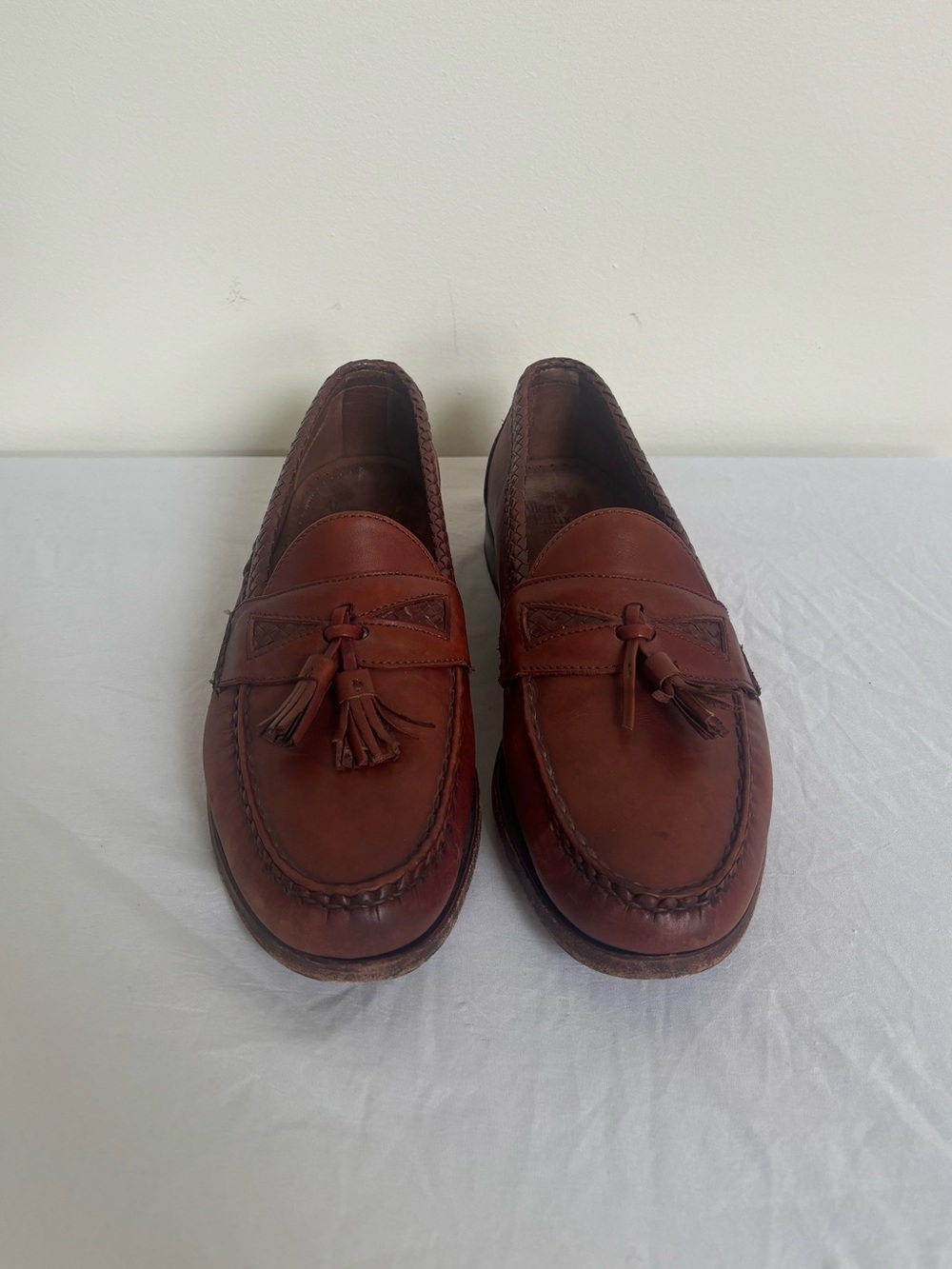 Allen Edmonds Maxfield Dress Loafers Tassel 9.5 mens Brown Kiltie Tassel Dress